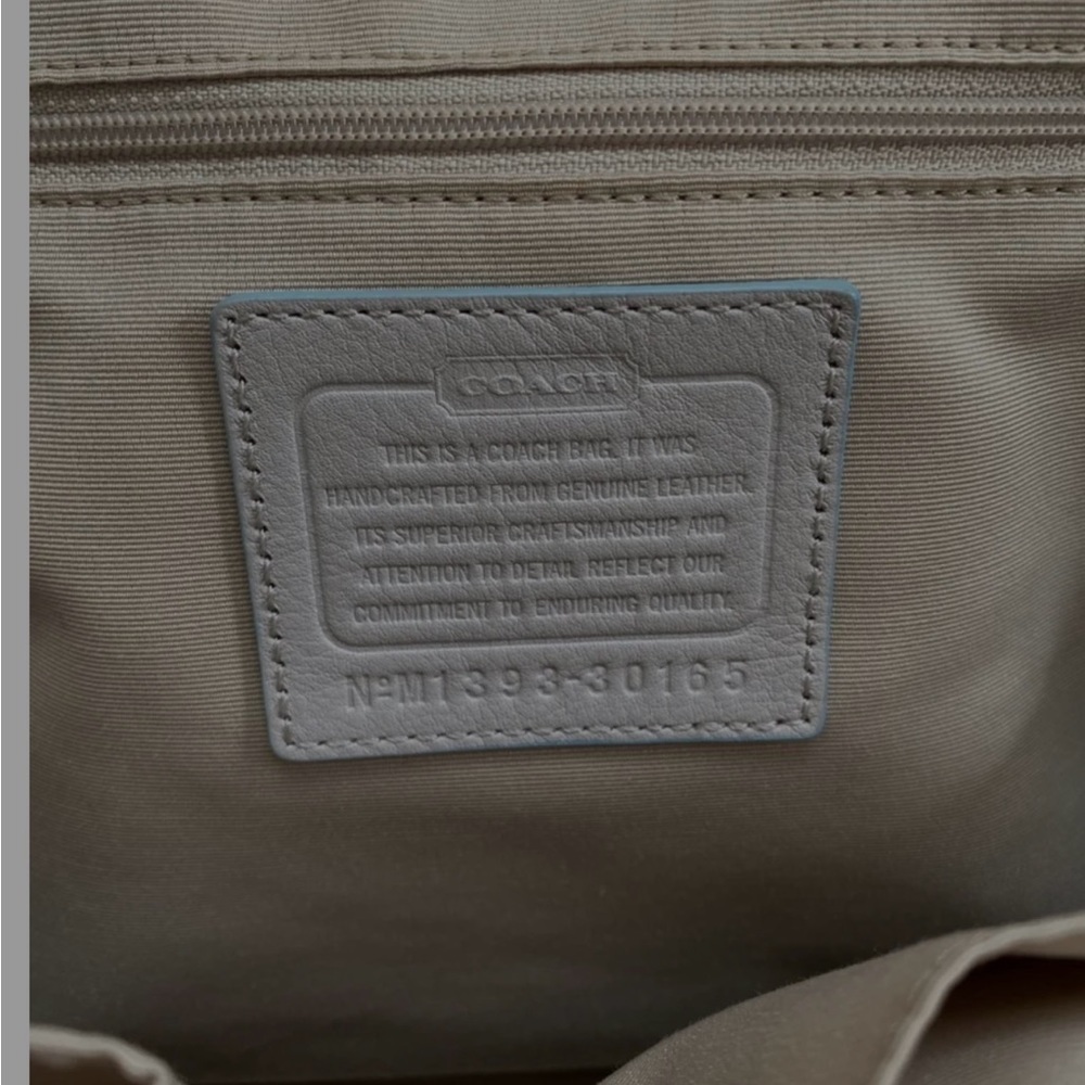 Coach Bleeker Preston Edgepaint Cream/Blue Shoulder/Crossbody Bag - Picture 7 of 11